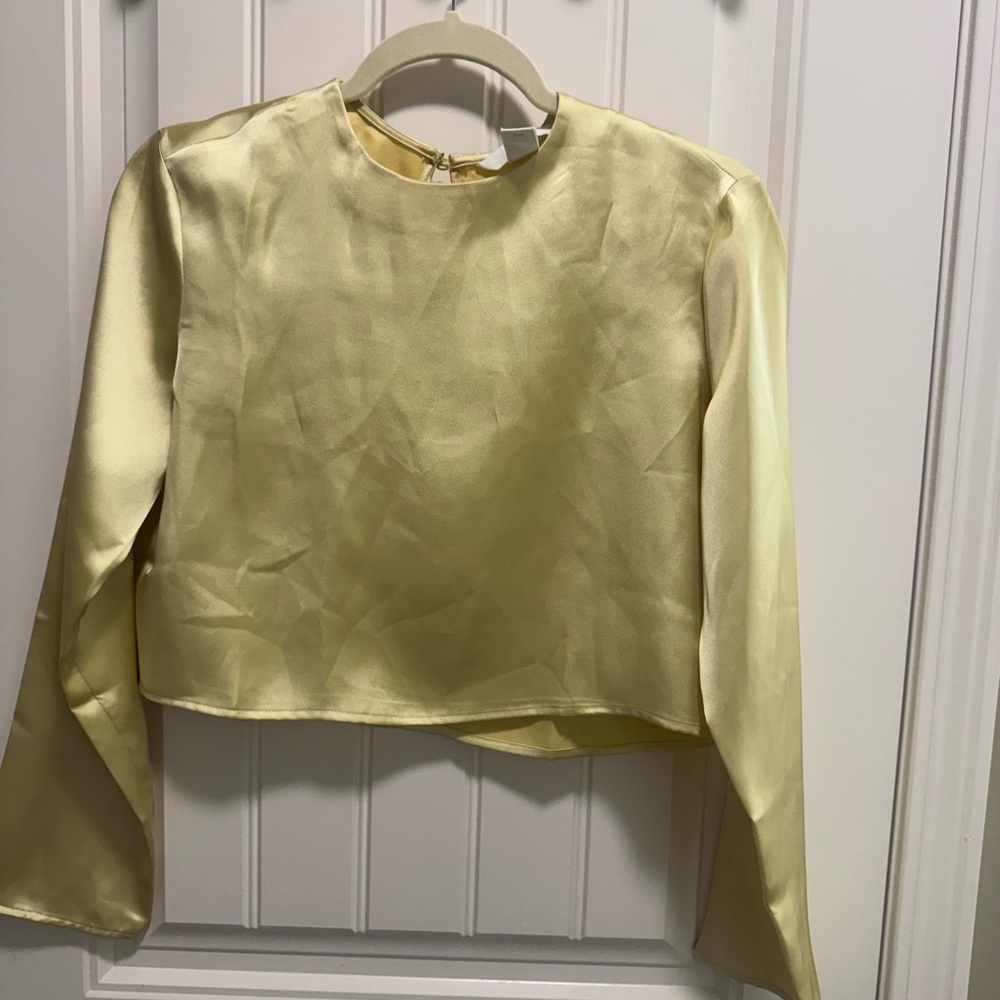 H&M Golden Satin Top